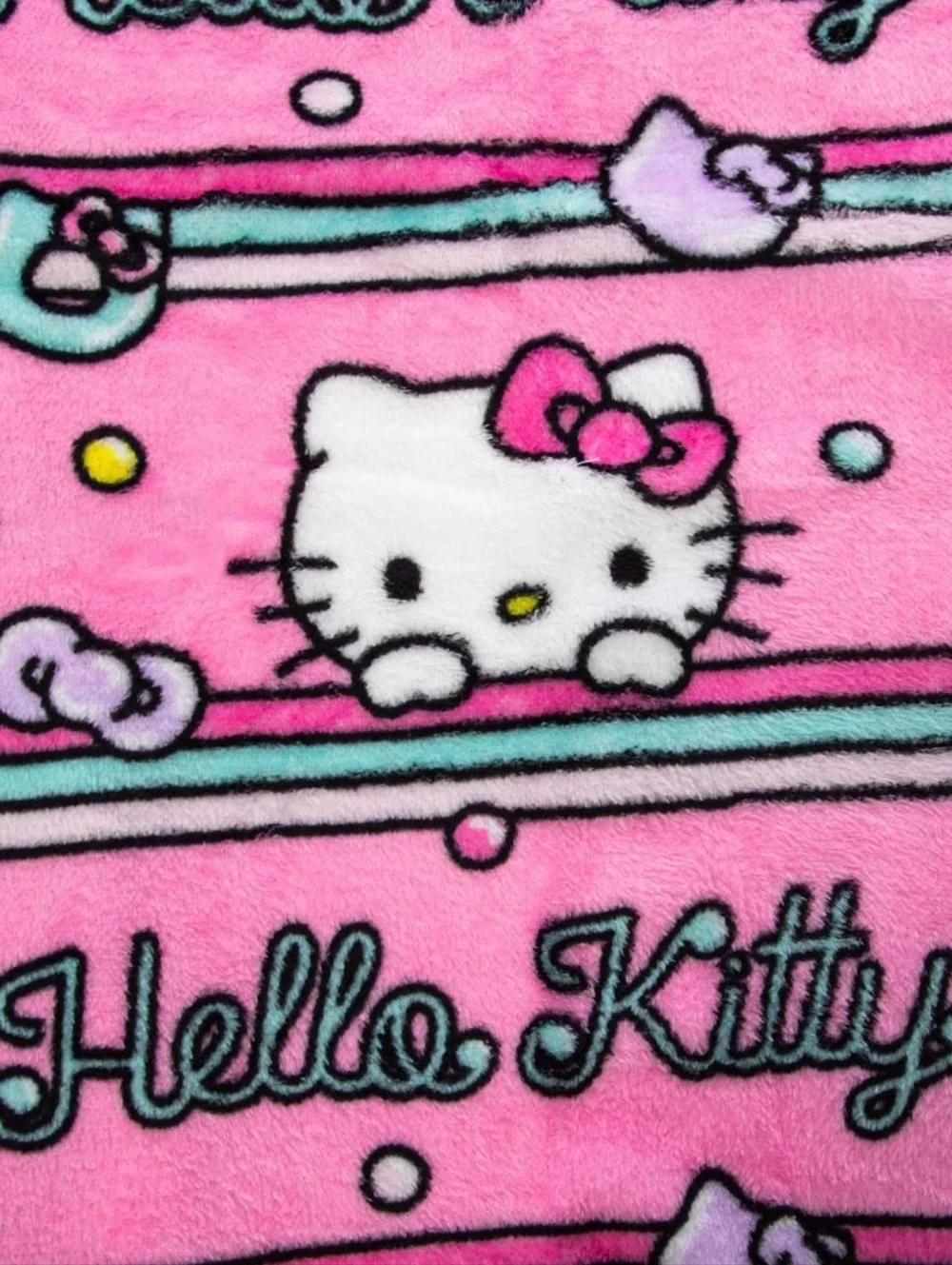 Sanrio Hello Kitty Sweet as Sugar Silk Touch Throw Blanket Pink